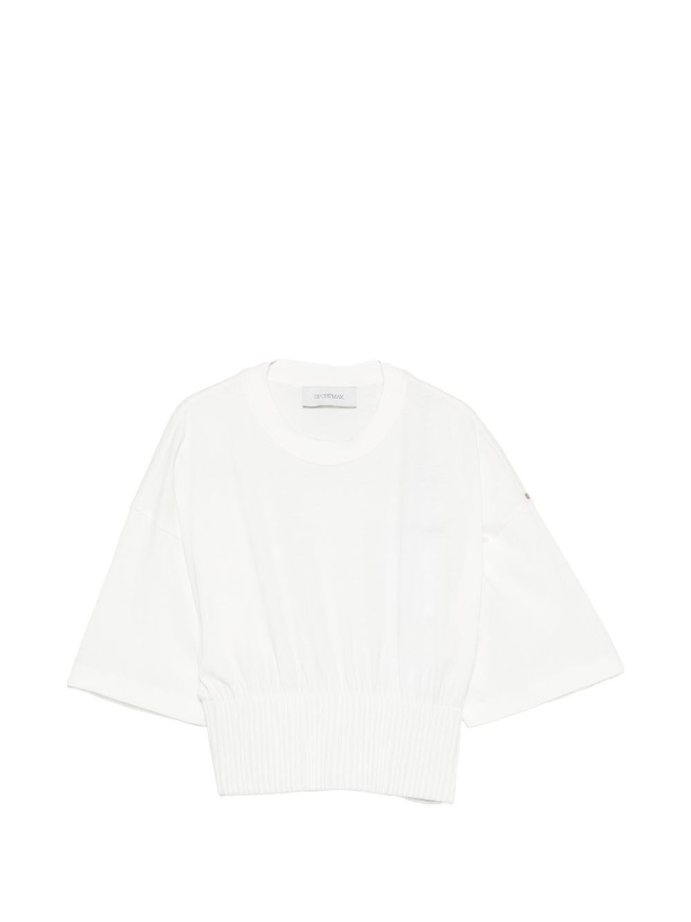 T-Shirt In Cotone SPXFOSCO 001 LATTE SPORTMAX