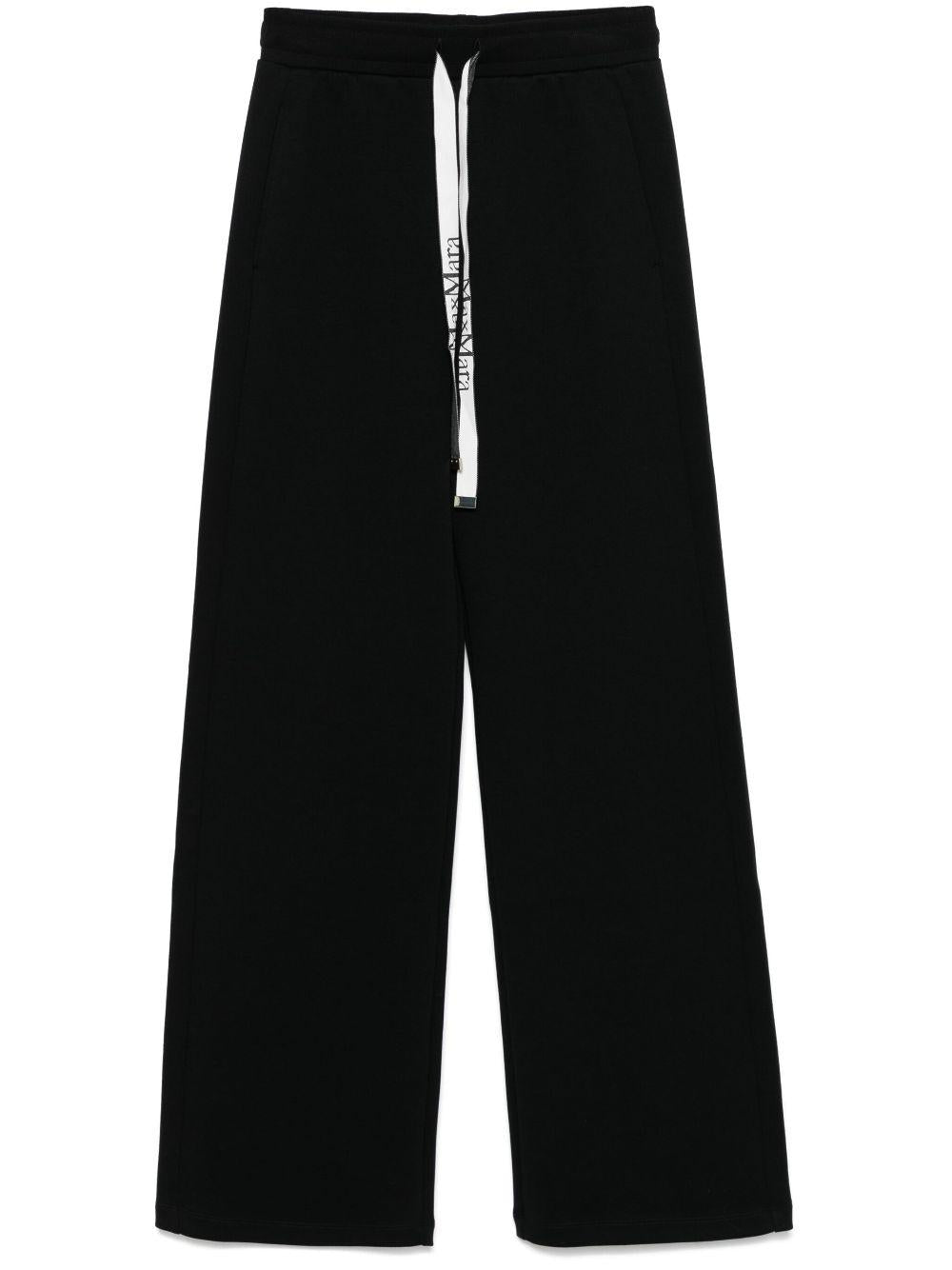 Pantalone in felpa con coulisse BALIMM13022 007 NERO S MAX MARA