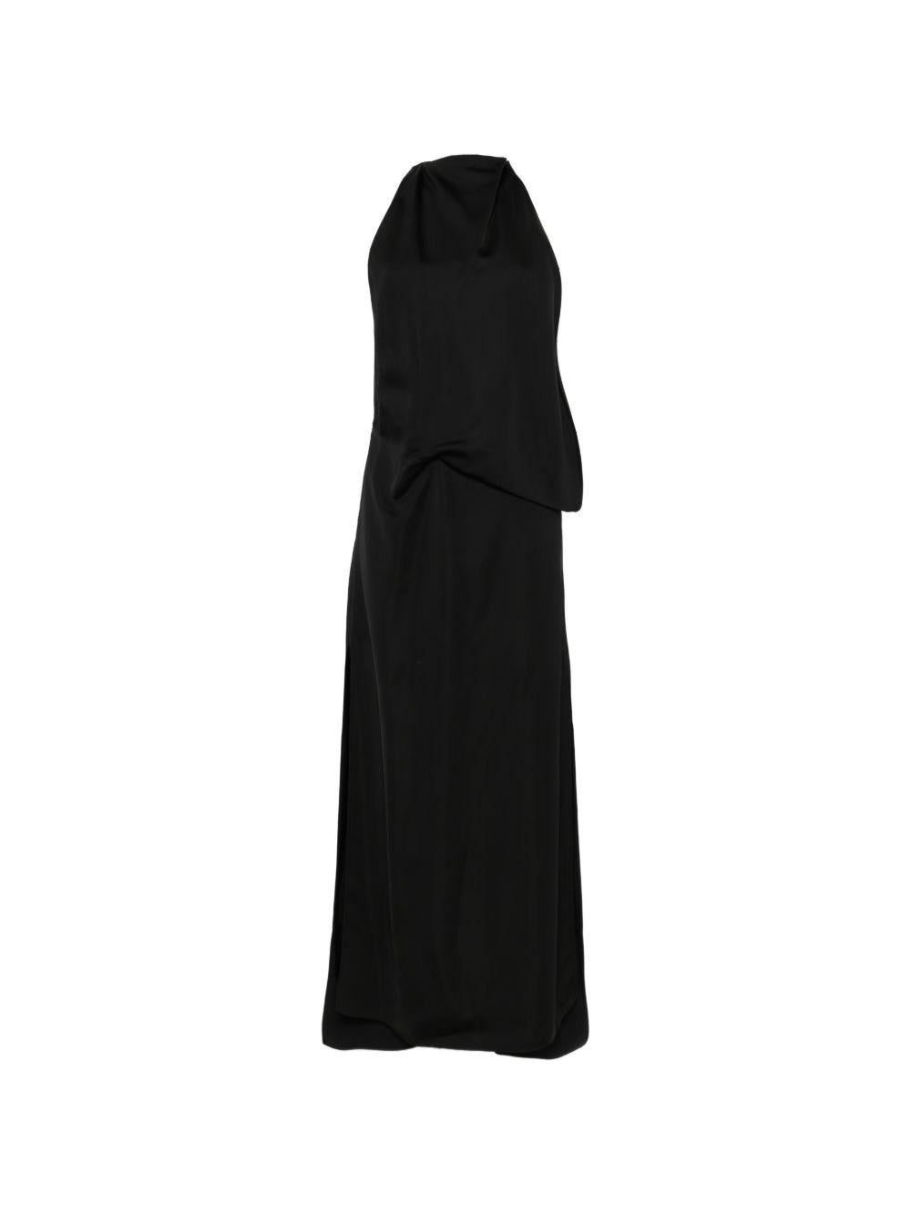 Abito In Raso Di Viscosa SPSDOLMEN 004 NERO SPORTMAX