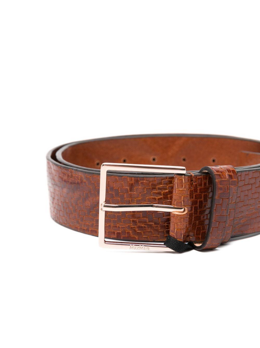 Cintura In Pelle Bovino MXATRINE 001 CUOIO MAX MARA