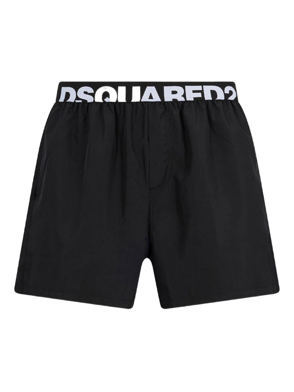 Costume da bagno D7B626560 010 BLACK WHITE DSQUARED2