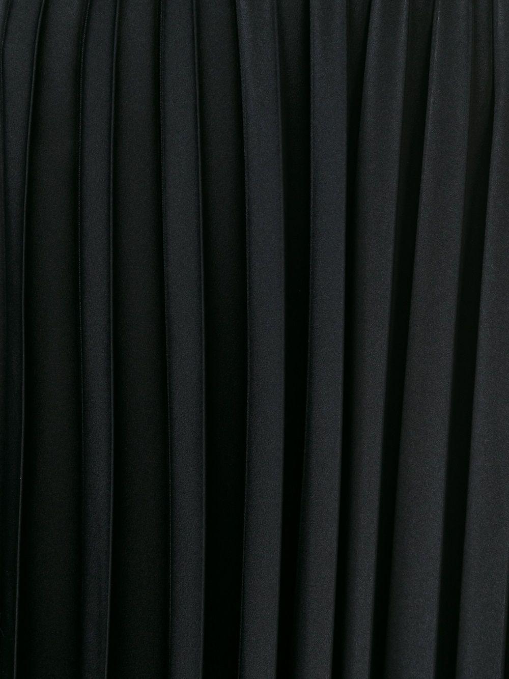 Sheer Pleated Skirt 3PS002051 BLACK NOIR KEI NINOMIYA