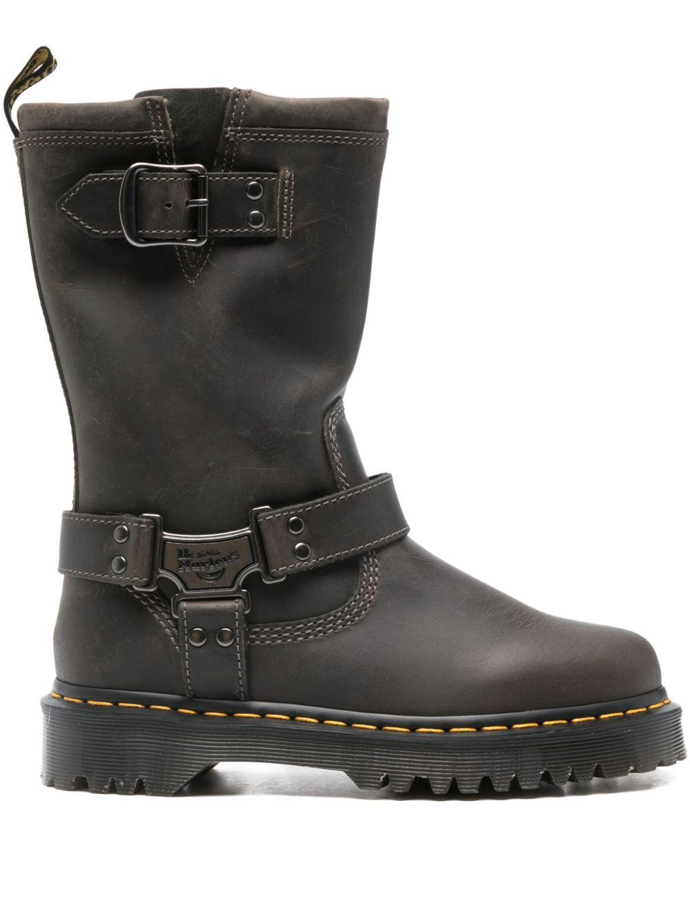 Stivali Alti Biker Anistone Hi In Pelle WINV00169342 CHARCOAL GREY DR. MARTENS