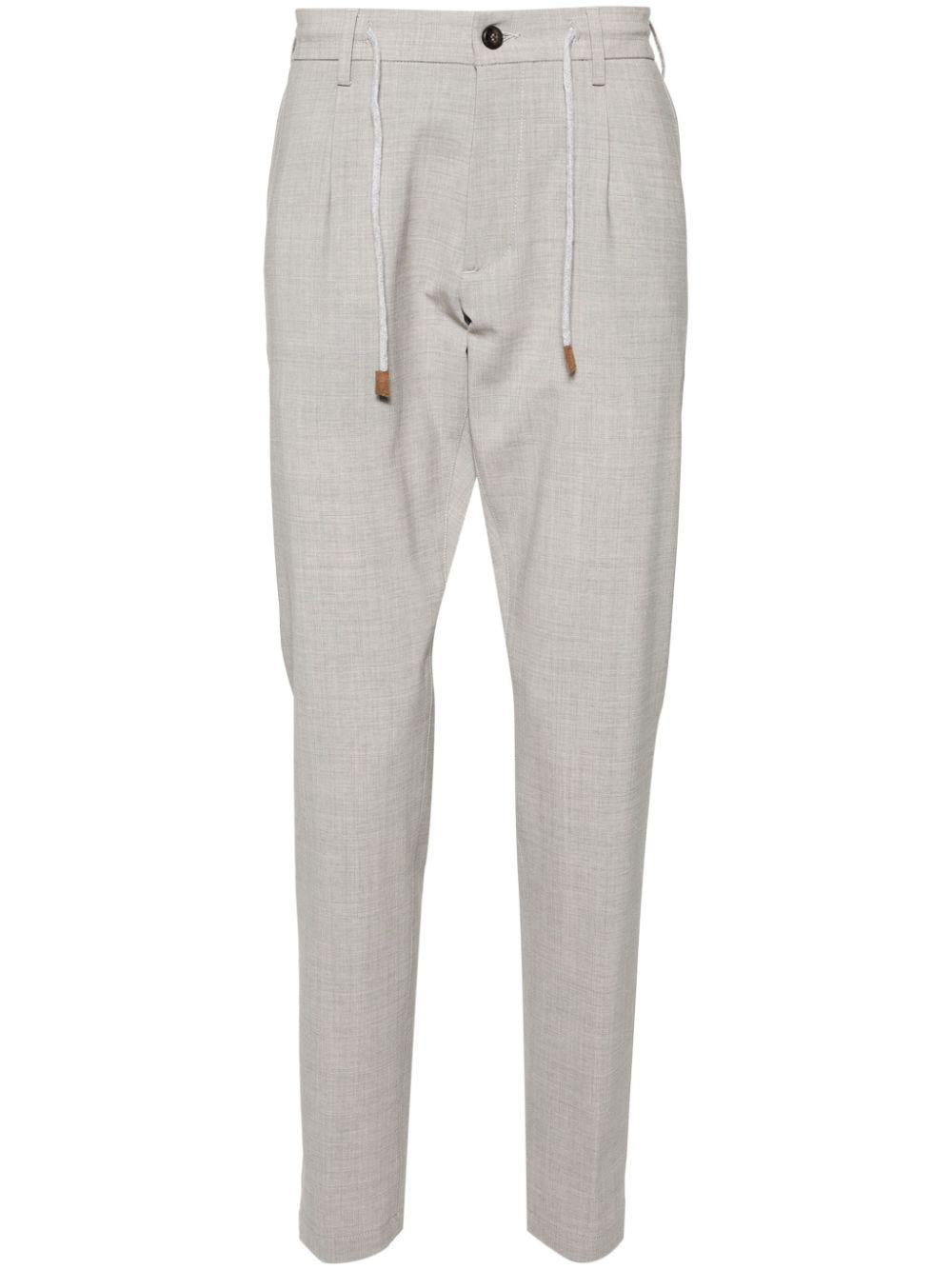 Pantaloni affusolati con coulisse X75PANB21TES0A053 06 GRIGIO ELEVENTY