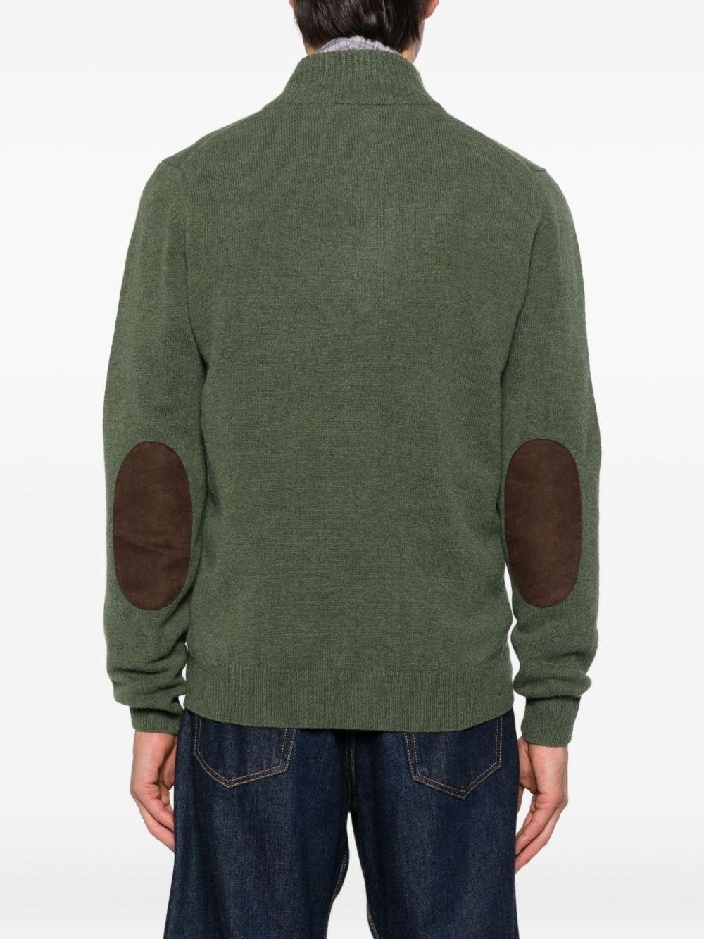 Maglione con zip Patch MKN0731MKN OL51 OLVIE BARBOUR