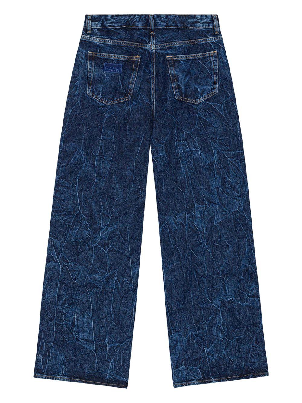 Dark Blue Marri Jeans J1593 566 MID BLUE STONE GANNI