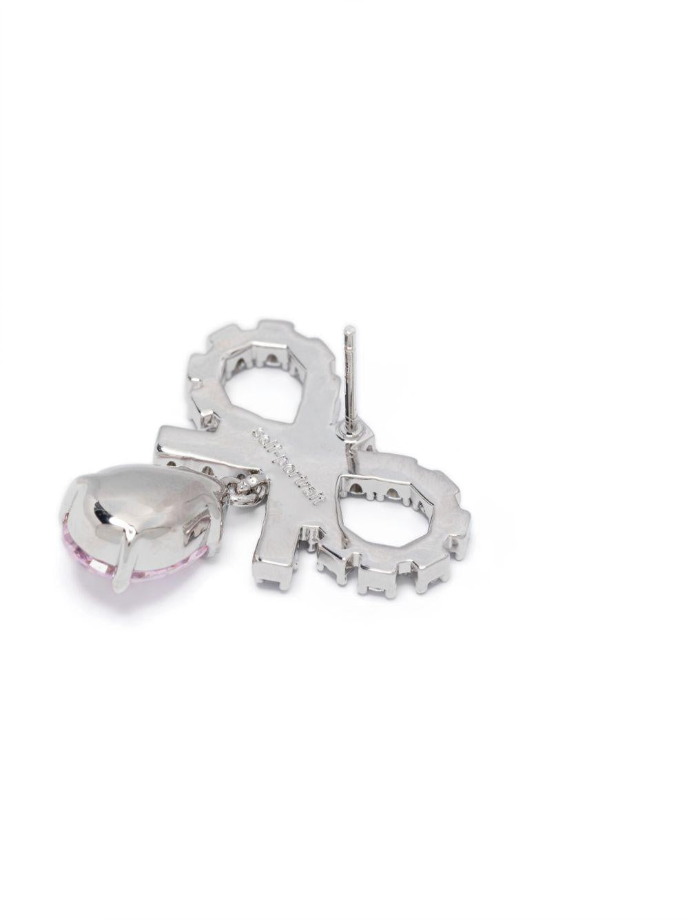 Orecchini a goccia rosa con micro fiocco<BR/> PF25618EP PINK SELF-PORTRAIT