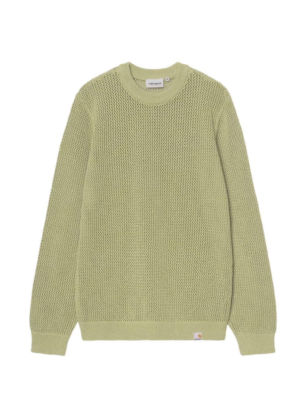Stockton Sweater Recycled I036163 3IEXX GENTLE GREEN CARHARTT WIP
