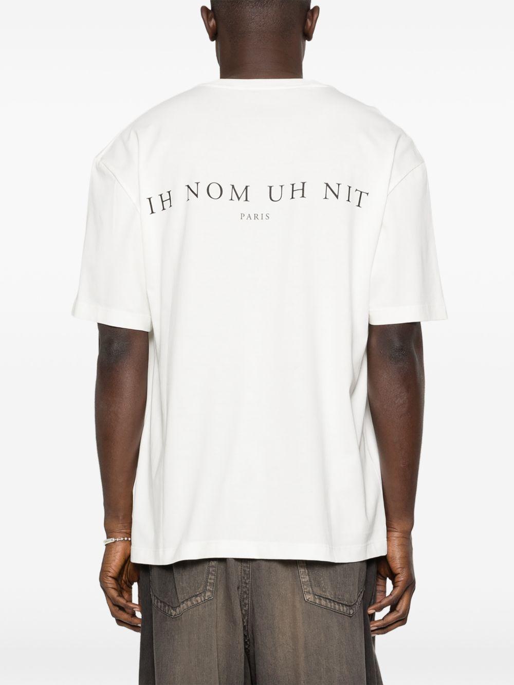 IH NOM UH NIT - T-shirt Mask Authentic Front NUS26286 081 OFF WHITE IH NOM UH NIT