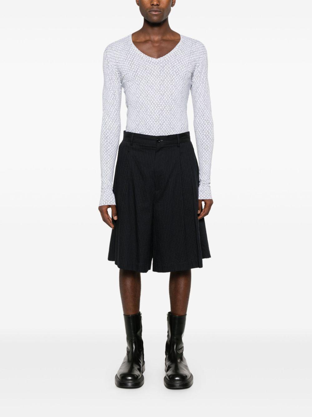 SS24N21 JERSEY GEOMETRICO NERO SAPIO