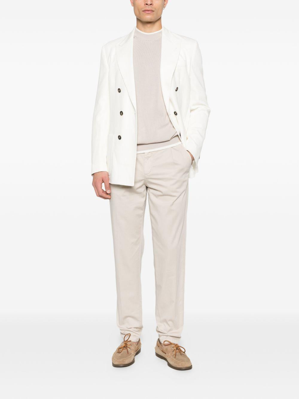 Jogger in cotone stretch tinto in capo M75PANG03TET0K007 02N SABBIA ELEVENTY