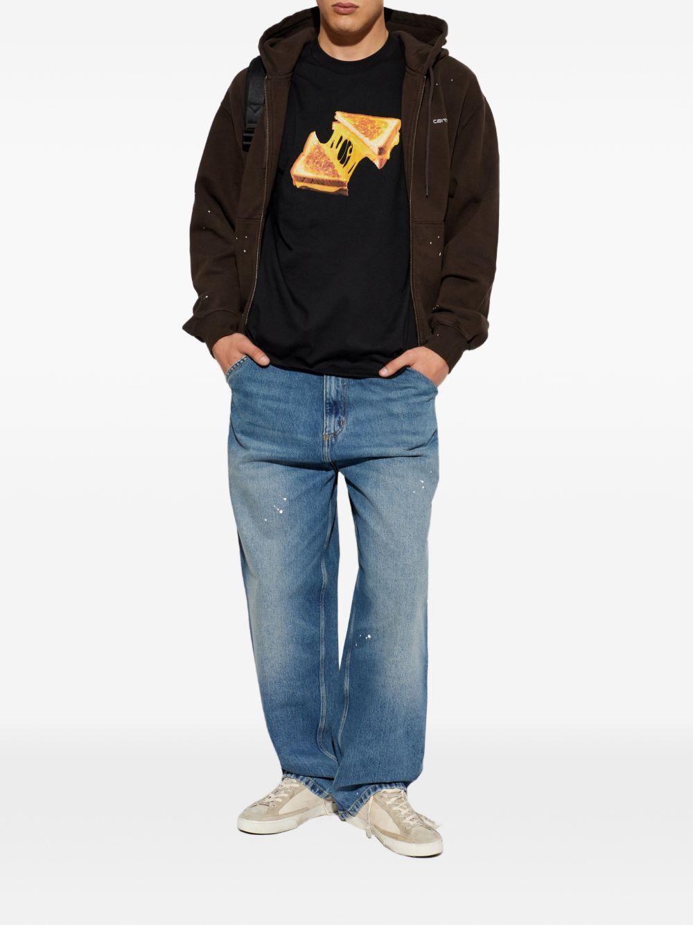 T-shirt a maniche corte con toast al formaggio I036882 89XX BLACK CARHARTT WIP
