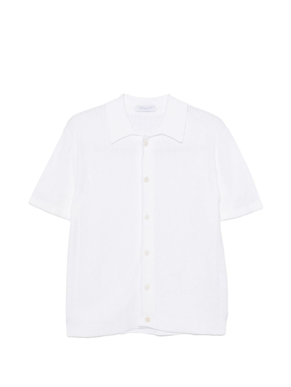 Overshirt in micro rete DF3050 130 PANNA DANIELE FIESOLI