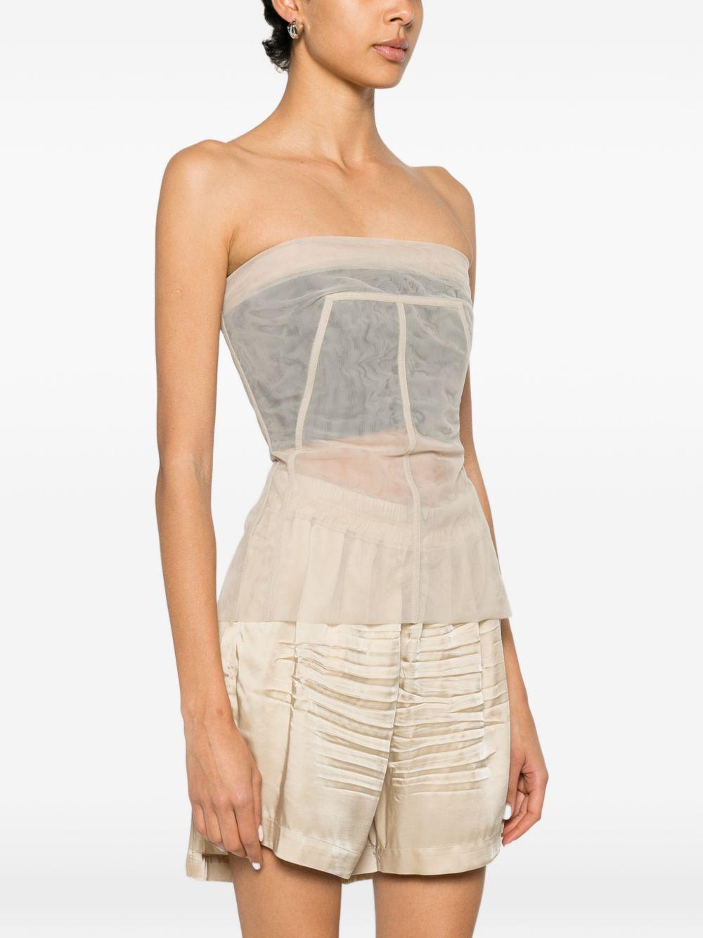 Top A Bustino da donna RO01F6127TU 138 SAND RICK OWENS