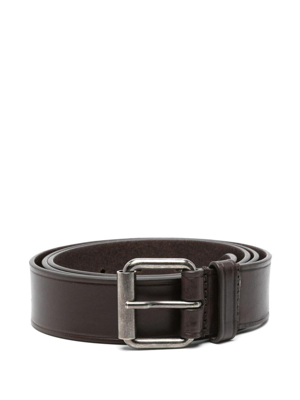 Leather Belt BLTM252056 704 DARK BROWN DRIES VAN NOTEN
