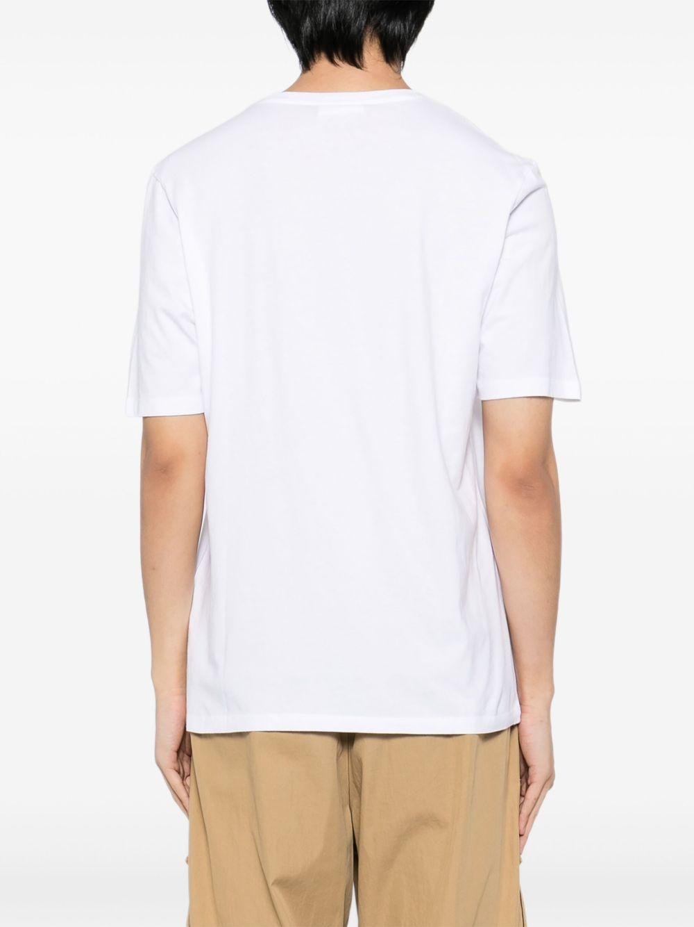 T-shirt a maniche corte PM00107KJ7026 P100 WHITE MAISON KITSUNE