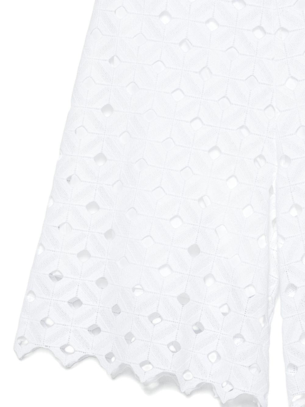 Shorts In Macramè BCHUGUALE 001 BIANCO OTTICO MAX MARA