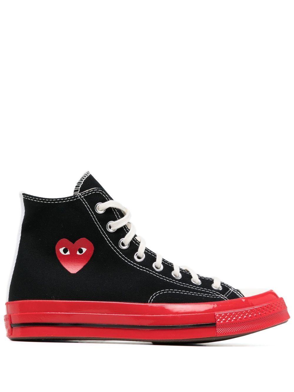 P1K124 1 BLACK COMME DES GARCONS PLAY X CONVERSE