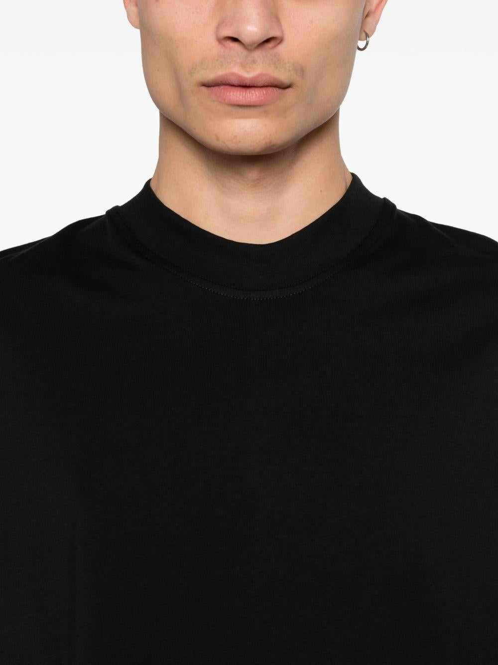 Black Jersey T-Shirt F0414095 9000 PAOLO PECORA