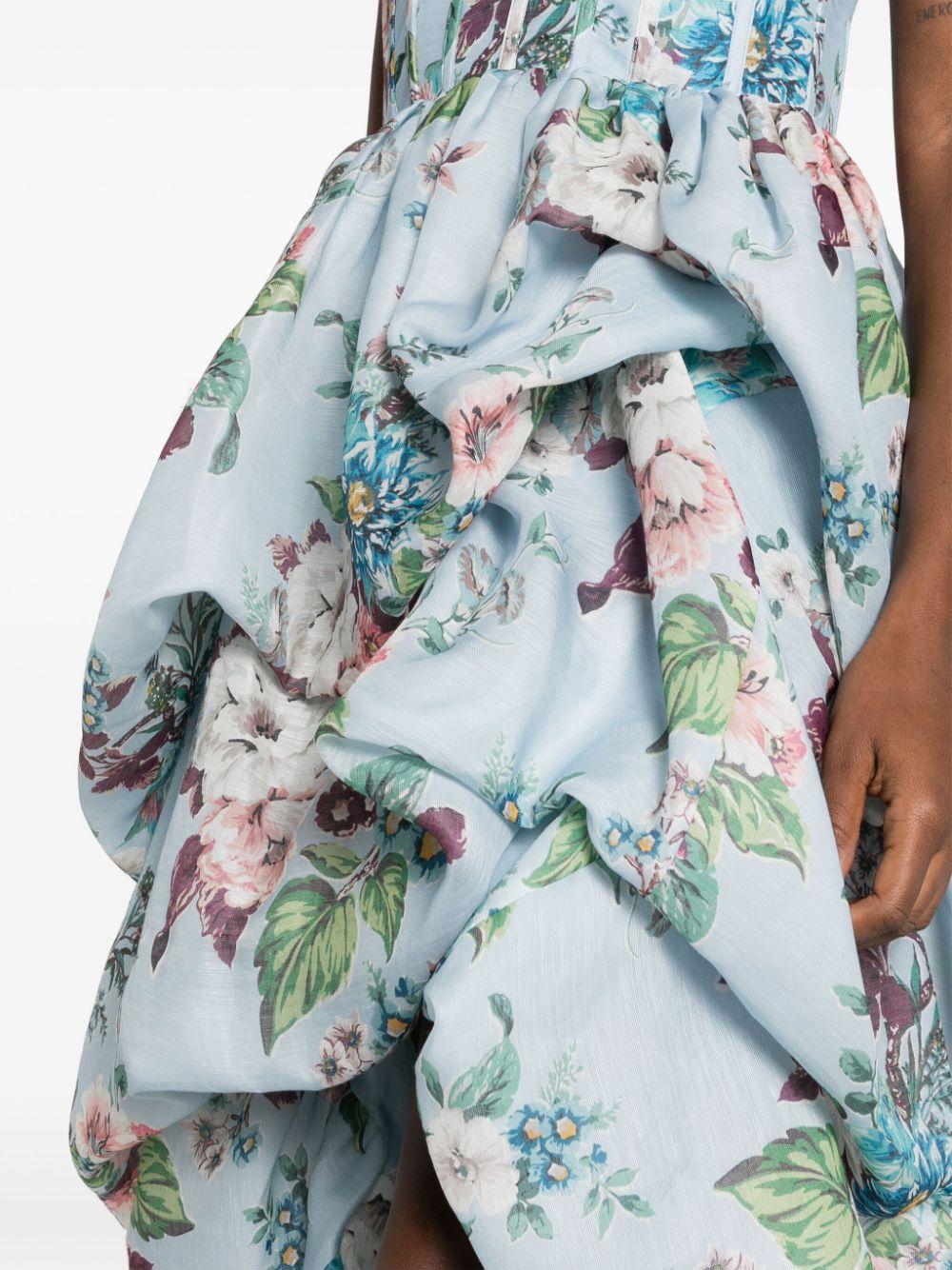 9101DMAT BLUE BARKCLOTH ZIMMERMANN