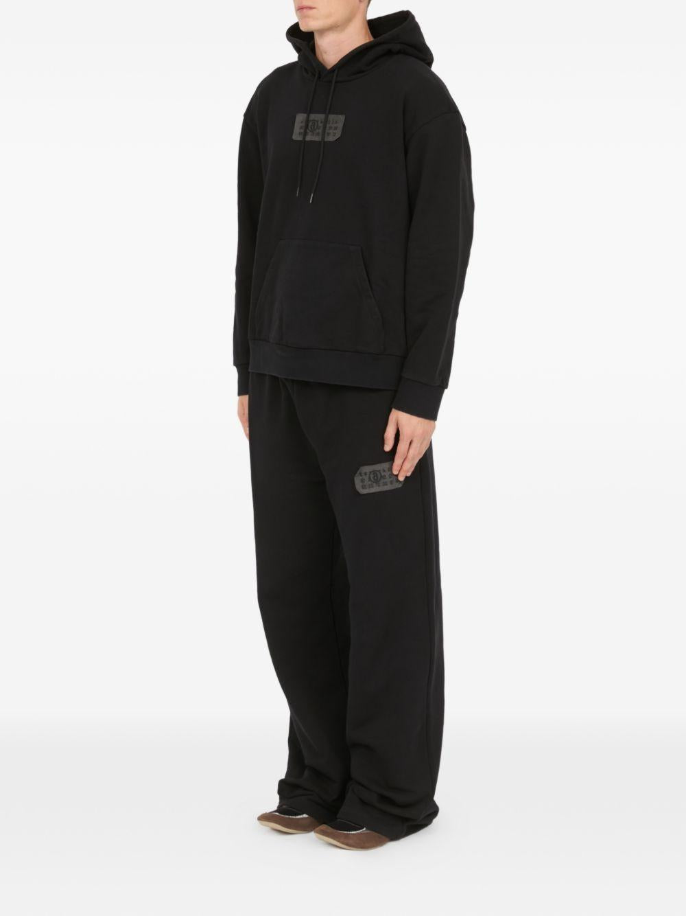 Felpa con cappuccio black SH2GU0034M25014 900 MM6 MAISON MARGIELA