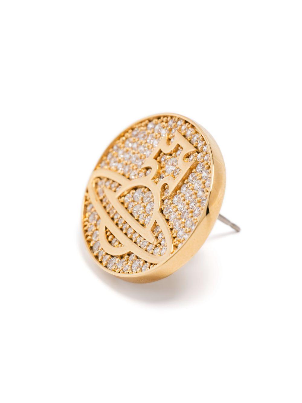 Aminata Earrings 6201036002R102 R102 GOLD WHITE VIVIENNE WESTWOOD