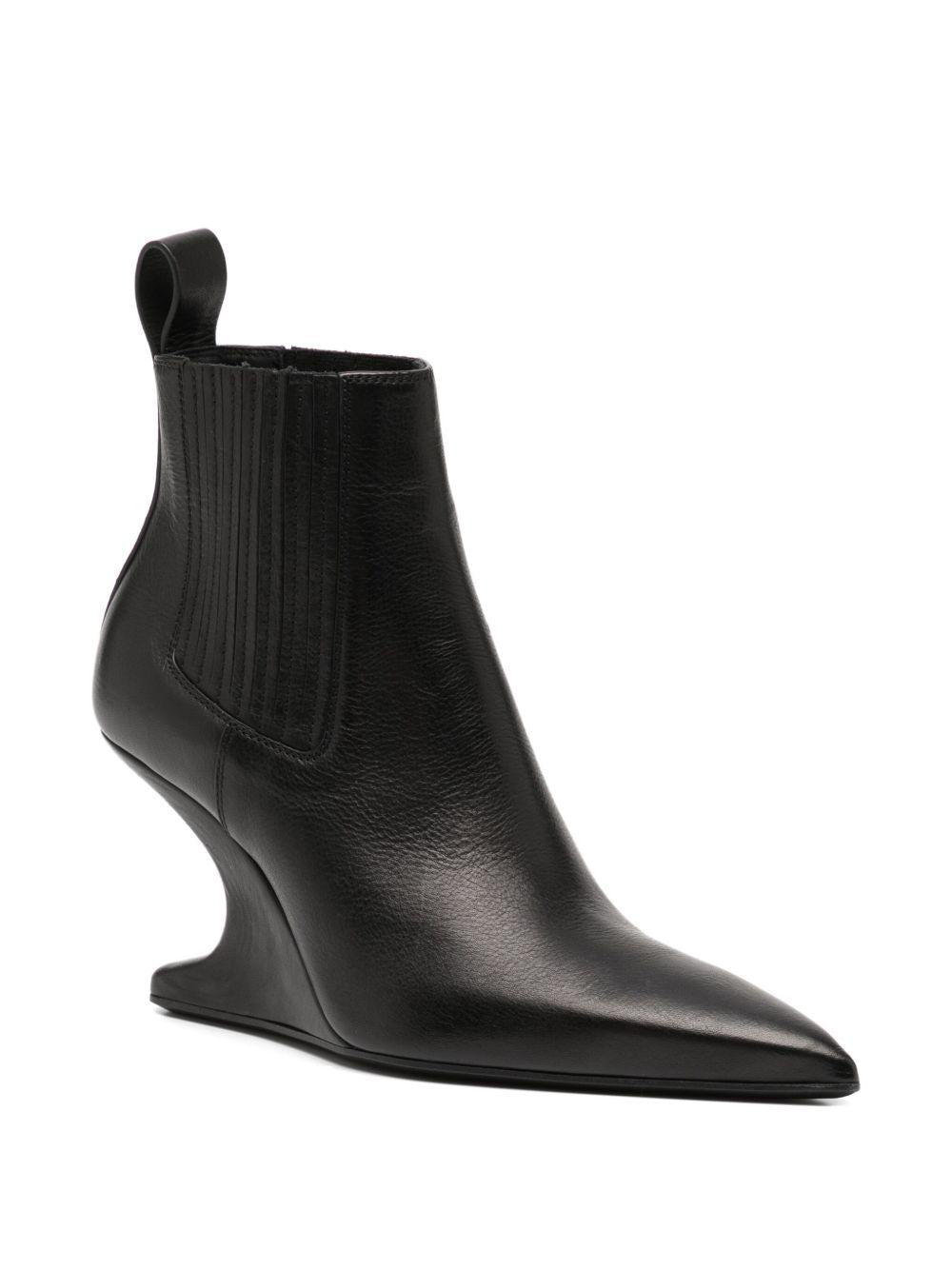 Concordians Runway Ankle Sharp Boots RO02E4879LOOEC 09 BLACK RICK OWENS