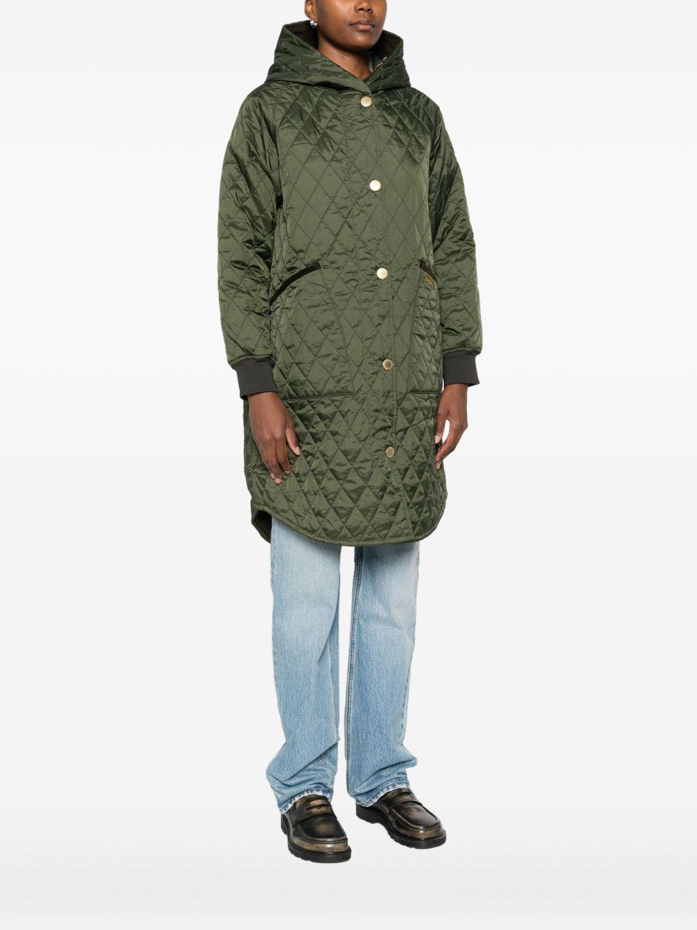 Giacca Trapuntata Hilary LQU1838LQU OL74 OLIVE ANCIENT TARTAN BARBOUR