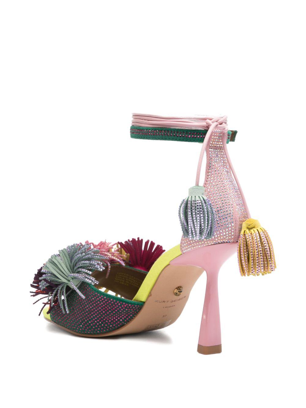 Pompom-embellished heeled sandals 4366199209 869 MULTICOLOUR KURT GEIGER LONDON