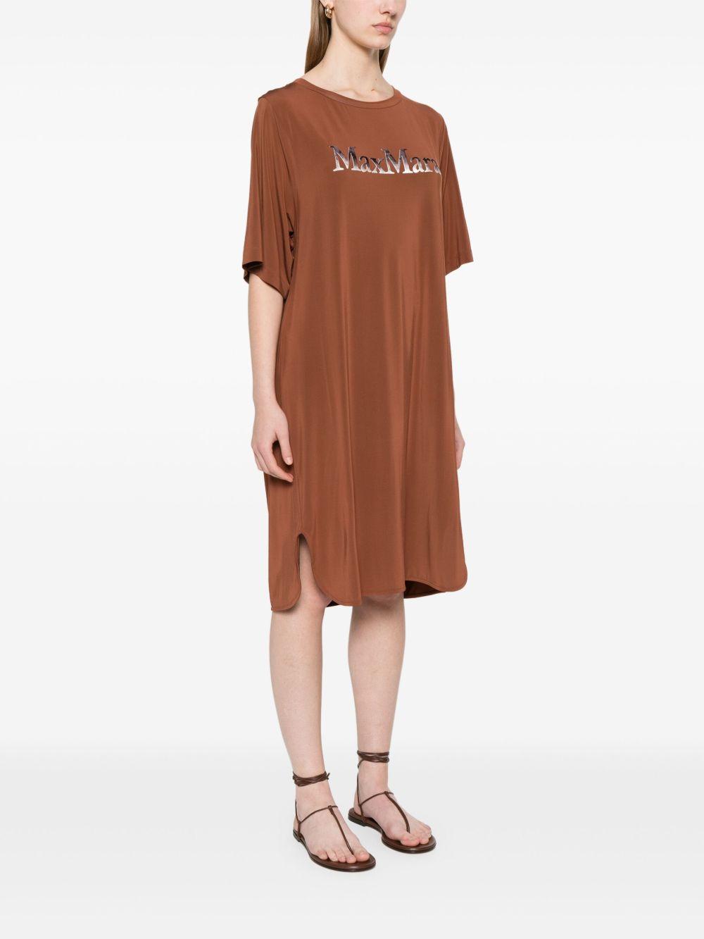 Abito corto Luna LUNAMM13144 004 CACAO MAX MARA