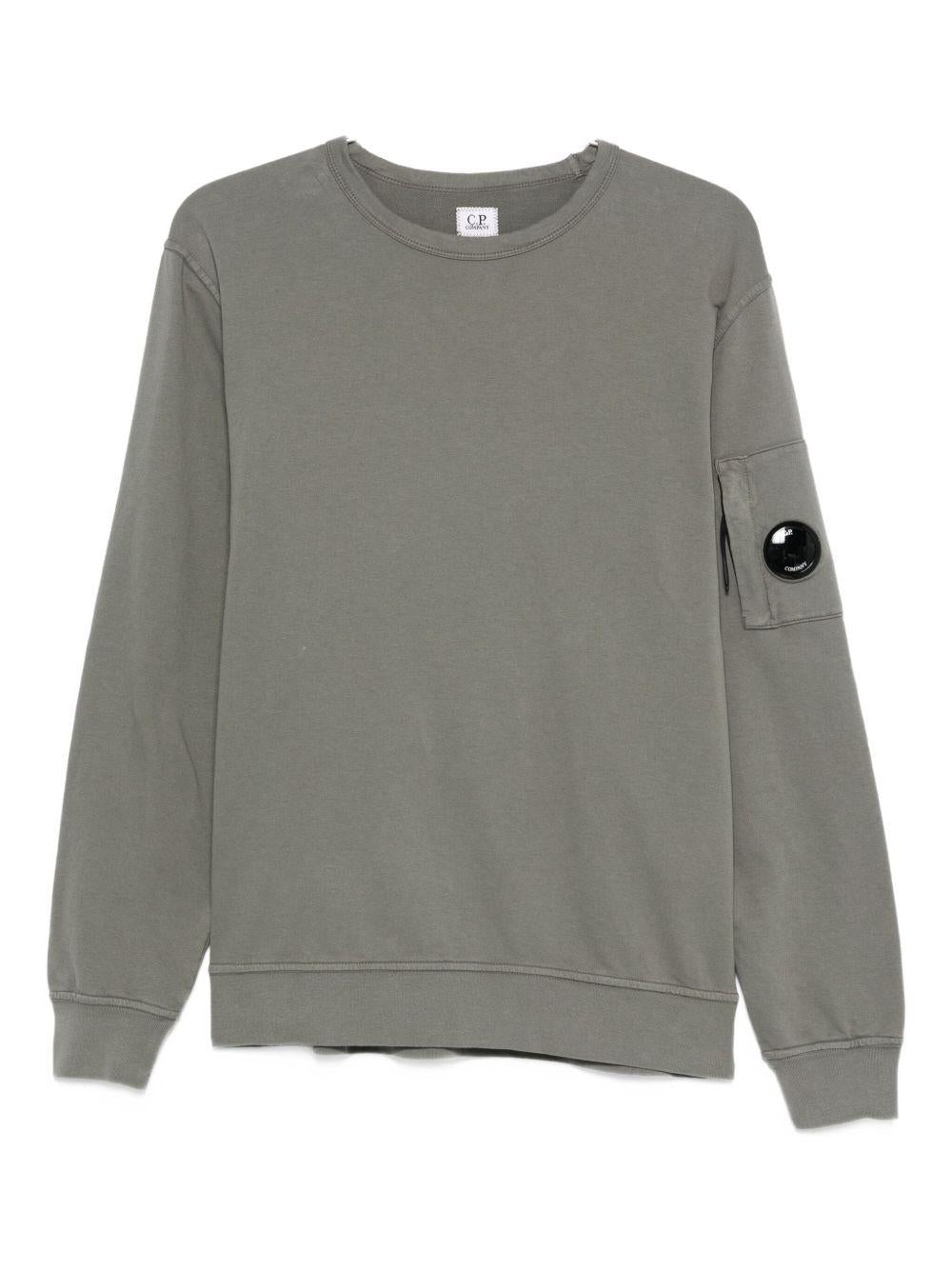Light Fleece Crewneck Lens Sweatshirt 19CMSS711A002246G 921 GUNMETAL CP COMPANY