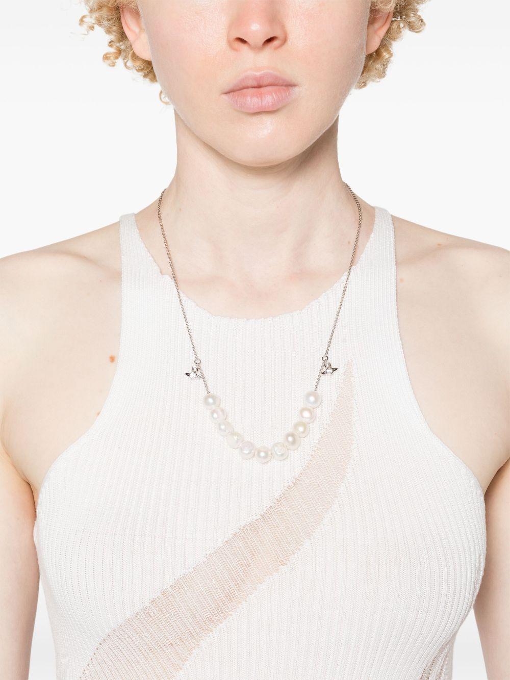 6301011J01P316IM P316 PLATINUM FRESHWATER PEARL VIVIENNE WESTWOOD