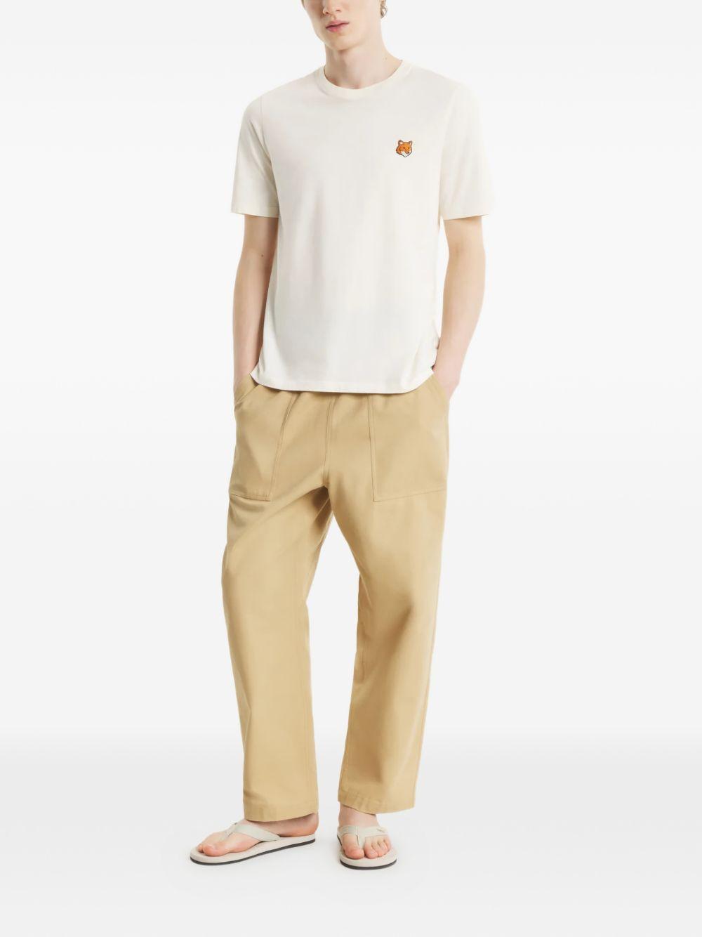 T-shirt con applicazione PM00107KJ7026 0063 NOBLE BEIGE MAISON KITSUNE