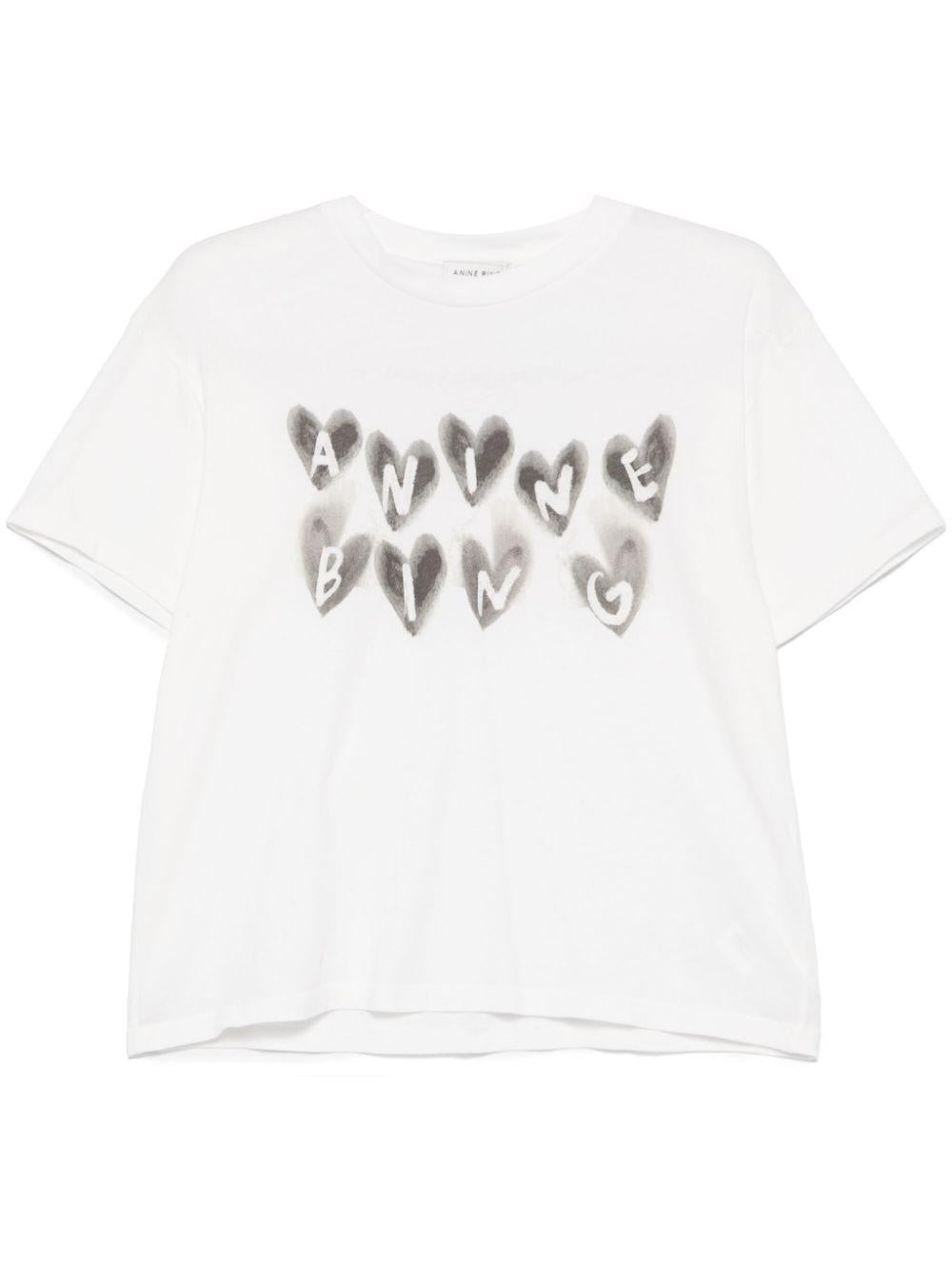 Cade Tee Hearts - Ivory A0810465 IVY1 IVORY ANINE BING