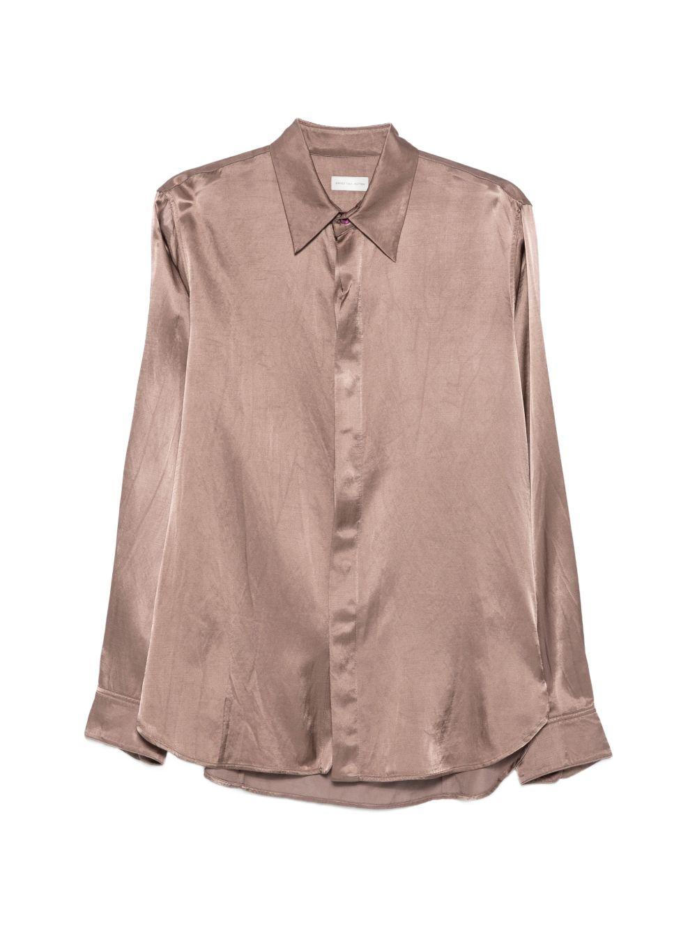 Satin Shirt CARVIES3277 301 OLD ROSE DRIES VAN NOTEN