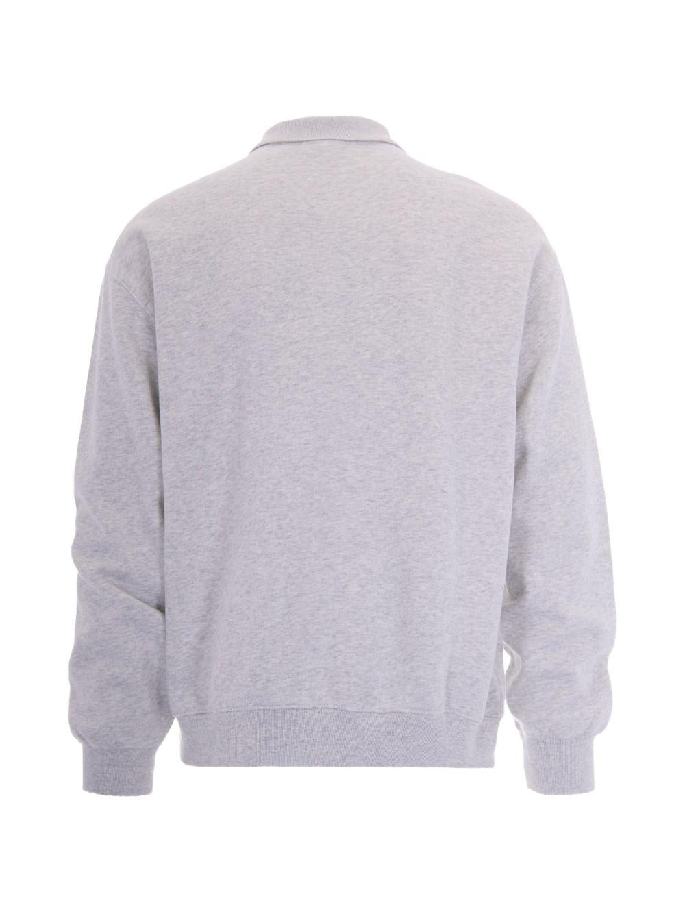 WIP Label Polo Sweatshirt Cotton I036349 482XX ASH HEATHER CARHARTT WIP