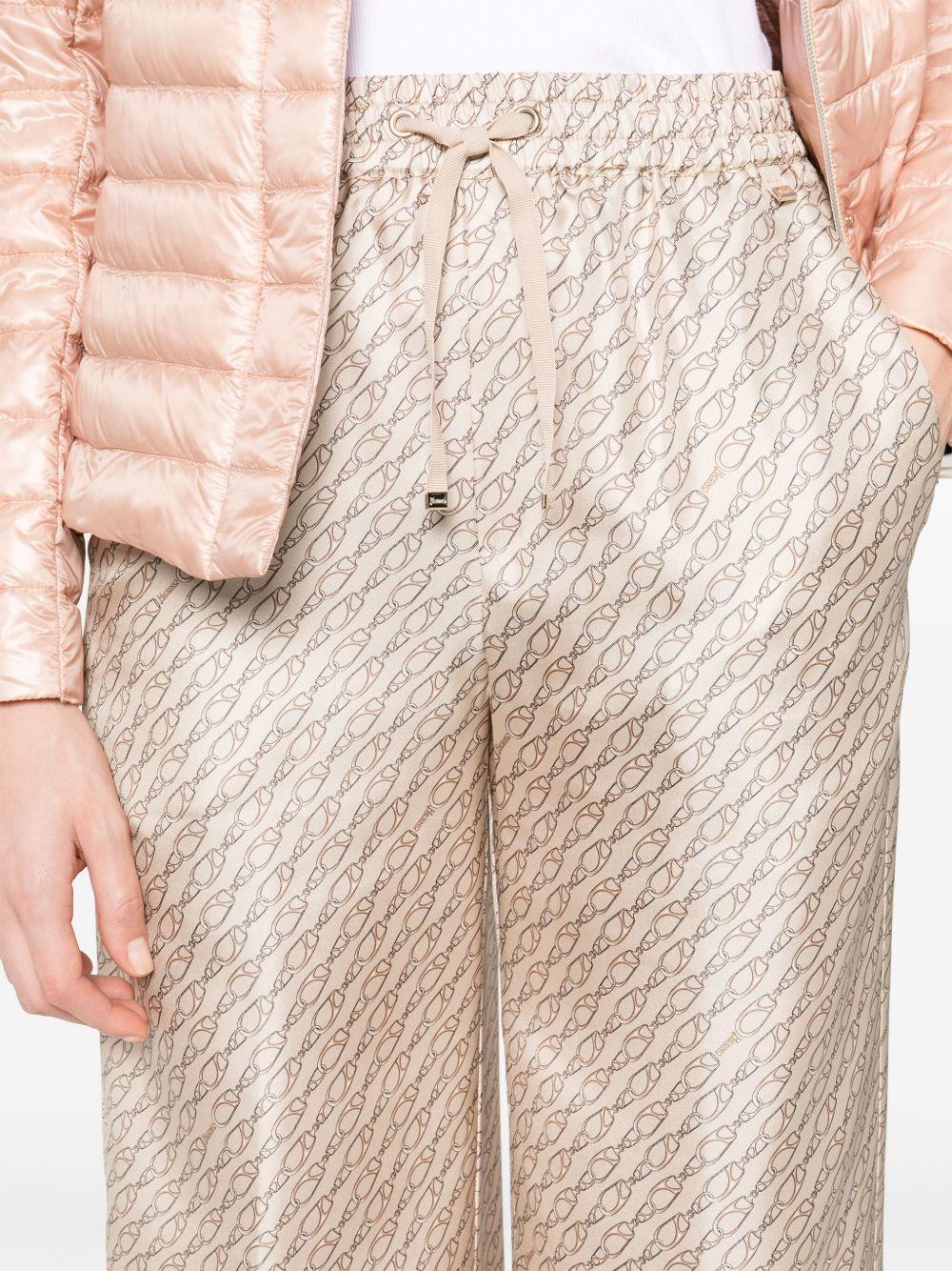 Pantaloni con stampa Hanging Hook PT000127D16009P 2157 CAMMELLO HERNO