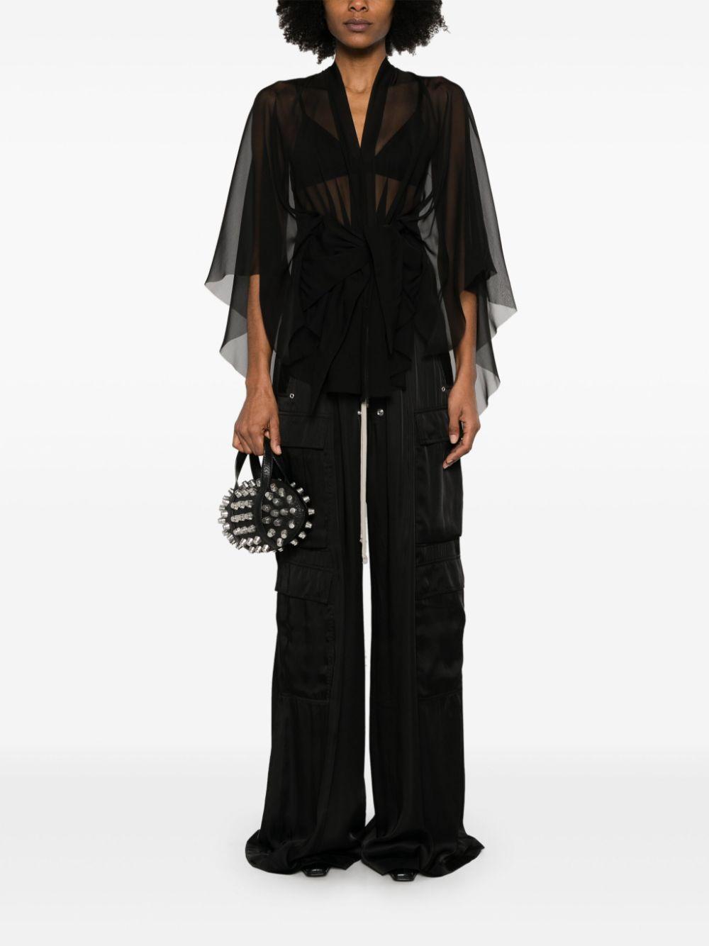 Half moon jacket RP01E7731S 09 BLACK RICK OWENS