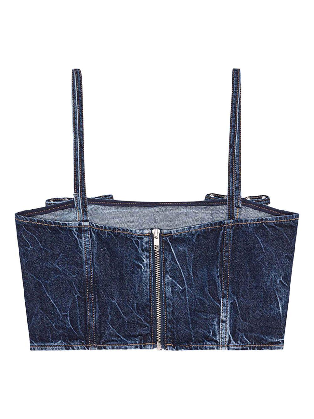 J1592 566 MID BLUE STONE GANNI