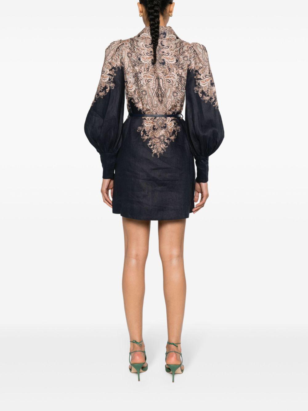 6494DS241 NAVY PAISLEY ZIMMERMANN