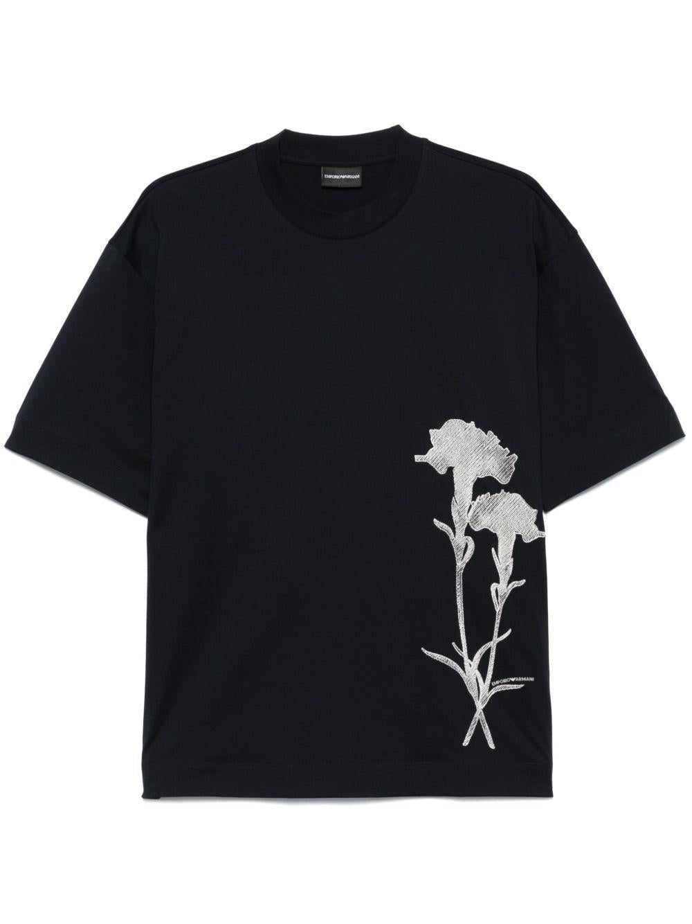 T-shirt con ricamo EM001026AF13669 MB246 EMPORIO ARMANI