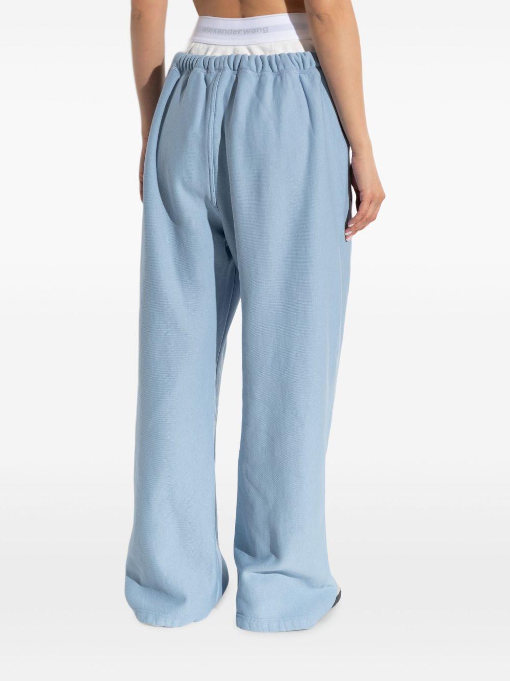 Pantaloni Sportivi Azzurri con Design Integrato 4CC1244349 458 LIGHT BLUE ALEXANDER WANG