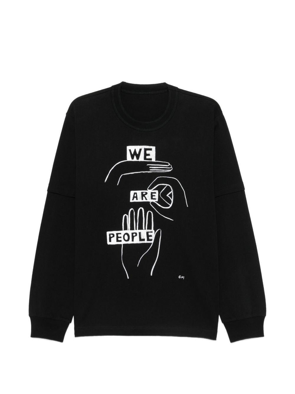 Geoff Print T-Shirt 2601125S 001 BLACK SACAI