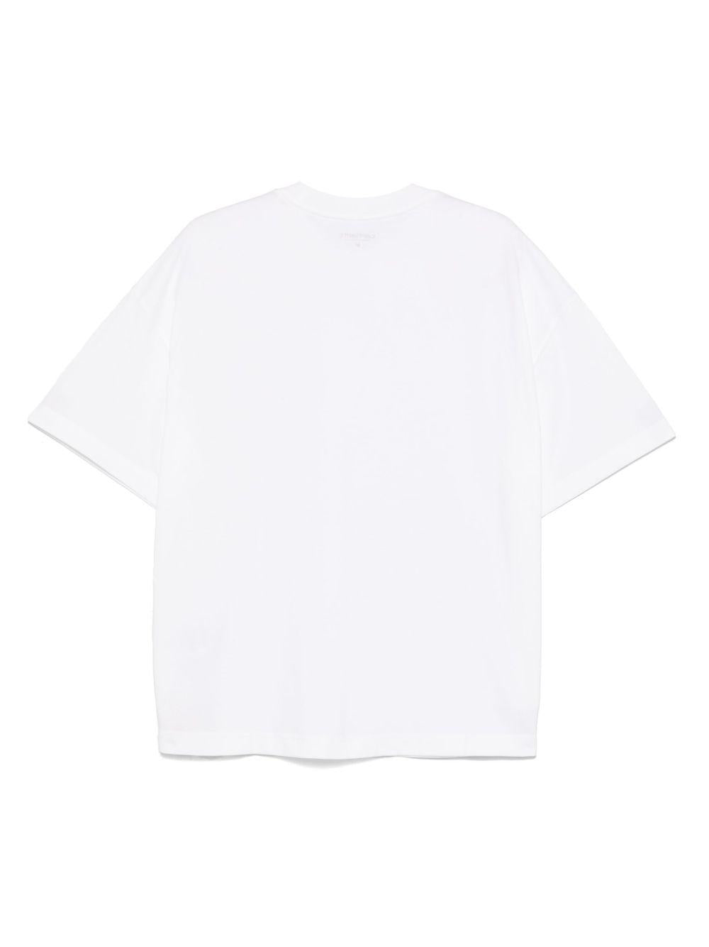 T-shirt S/S Signature Script I033828 00AXX WHITE BLACK CARHARTT WIP