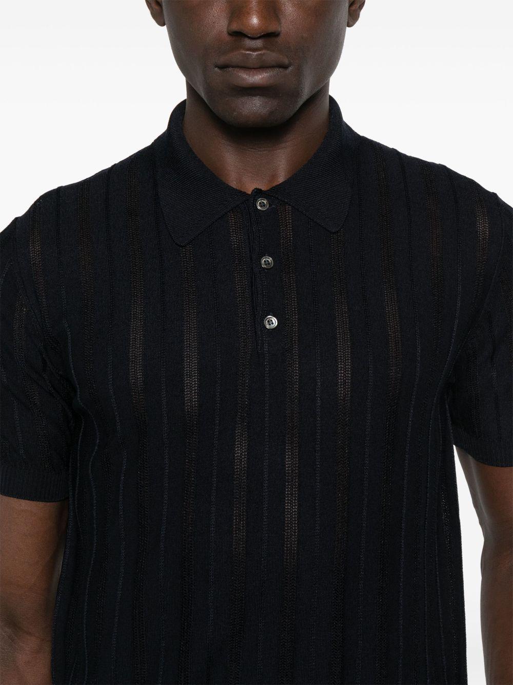 Polo in maglia RB15124 10 NAVY ROBERTO COLLINA
