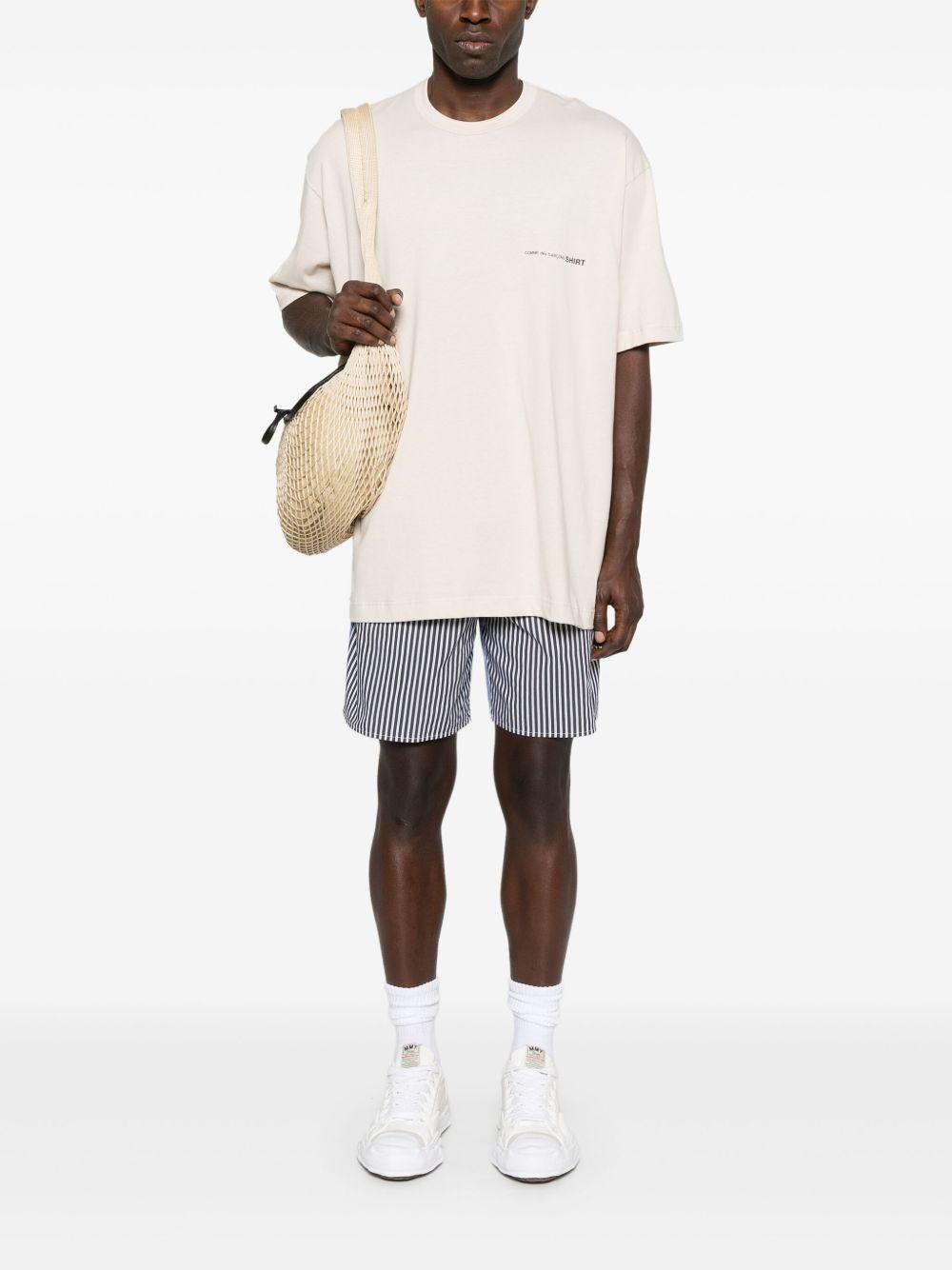 Men's Logo T-Shirt FOT023S25 4 BEIGE COMME DES GARCONS SHIRT