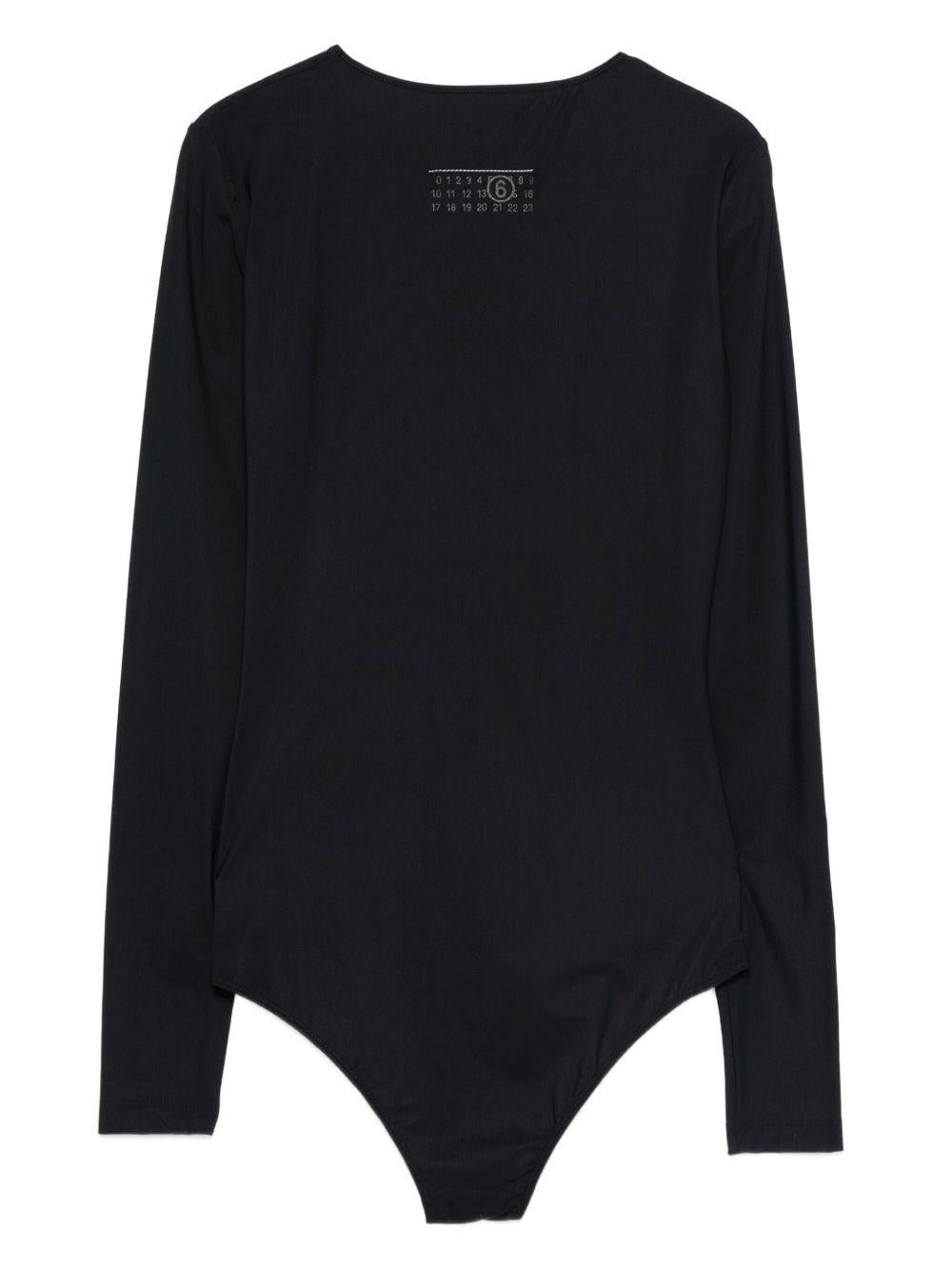 Body in jersey di lycra S52NA0064S20518 900 MM6 MAISON MARGIELA
