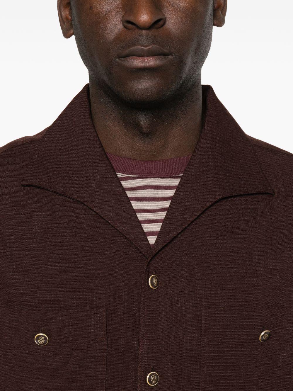 Chemise à Poches Viscose KSH254VI029 DARK SAND DROLE DE MONSIEUR