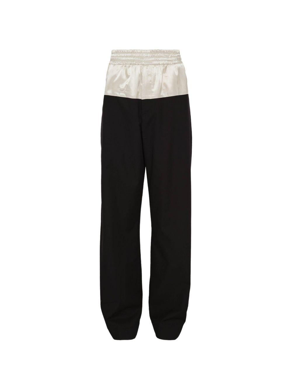 Contrast Waist Pants PABLO3302 900 BLACK DRIES VAN NOTEN