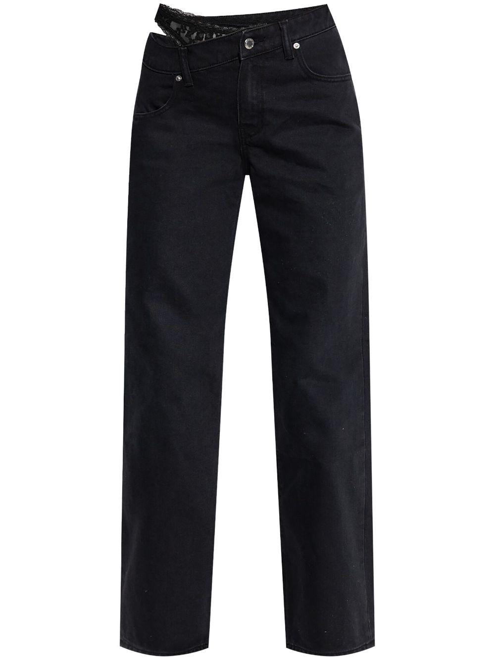 Denim con dettagli in pizzo 4DC1254613 011 WASHED BLACK ALEXANDER WANG